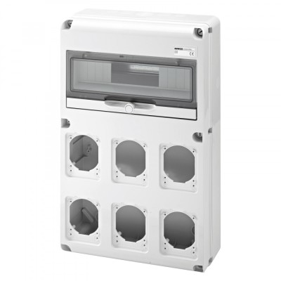 Tablou organizare Q-DIN 14M 6 prize IEC 16 32A Gewiss GW68008N foto