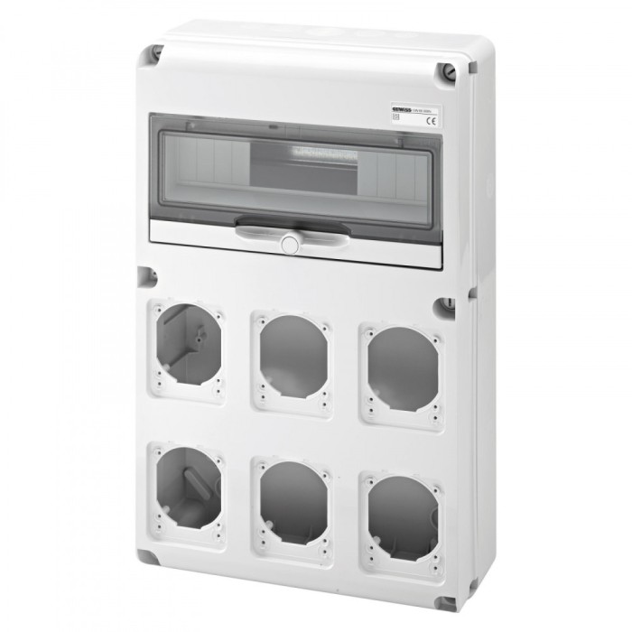 Tablou organizare Q-DIN 14M 6 prize IEC 16 32A Gewiss GW68008N