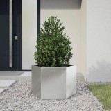 VidaXL Jardinieră de grădină 69x60x45 cm oțel inoxidabil hexagonal 851126