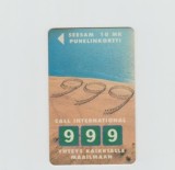 bnk card Cartele telefonice - Finlanda - Turku Telephone - Magnetic Cards - 999 International call - Suo:TTL-D-127A