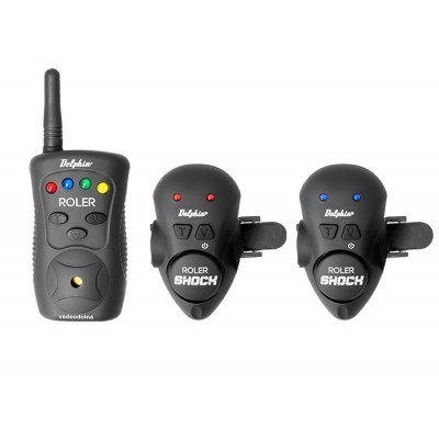 Set avertizori/senzori wireless Delphin ROLER SHOCK, 2+1, cu vibratii, cu montare pe lanseta foto