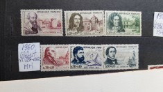 1960-Franta YT=1257-1262 6 val c set MH