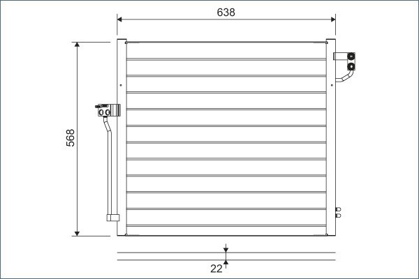 VALEO 822623 Condensator, climatizare