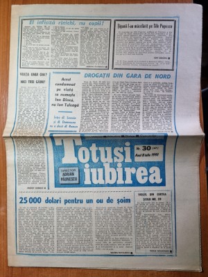 totusi iubirea iulie 1991-art. gheorhe zamfir foto