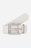 Karl Lagerfeld curea de piele femei, culoarea alb, A1W33147