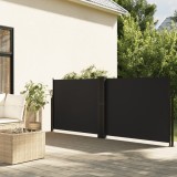 Copertina laterala retractabila, negru, 120 x 1000 cm GartenMobel Dekor, vidaXL