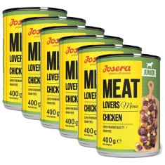 Josera Meat Lovers Menu Chicken Junior 6 x 400 g foto
