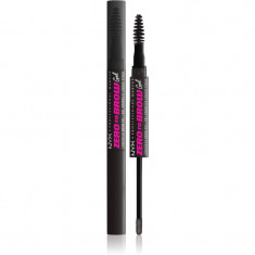 NYX Professional Makeup Zero To Brow Gel gel pentru sprancene cu aplicator culoare 08 Black 2 ml