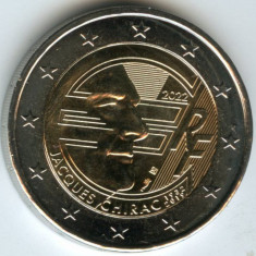 moneda 2 euro comemorativa FRANTA 2022 - J.Chirac, UNC
