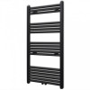 Radiator port-prosop &icirc;ncălzire centrală baie, drept, 600x1160mm, negru