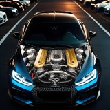 Folie Capota Auto &quot;Hood Art&quot; rezistenta la exterior, marime S (150 x 110cm) - Cod: AVX-CAPOTA-018S, AVEX