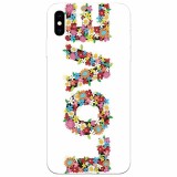 Husa silicon pentru Apple Iphone X, Love Made By Flowers