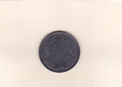 ROMANIA 1944 MONEDA 20 LEI foto
