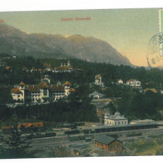 4447 - SINAIA, Railway Station, Romania - old postcard - used - TCV - 1915