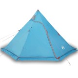 Cumpara ieftin Cort de camping tipi pentru 5 persoane, albastru, impermeabil