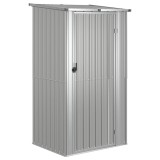 Cumpara ieftin Sopron de gradina, gri, 118,5x97x209,5 cm, otel zincat
