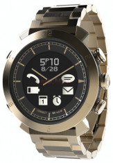 Smartwatch Cogito Classic Metal PGD00038, Bluetooth, Rezistent la apa 100M, curea metalica (Auriu) foto