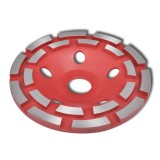 Disc diamantat tip cupa, cu doua randuri, 125 mm GartenMobel Dekor