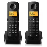 TELEFON DECT D2602 NEGRU PHILIPS