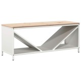 Cumpara ieftin Suport pentru lemne de foc cu blat lemn alb 100,5x35,5x40 cm