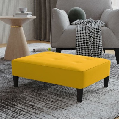 vidaXL Taburet, galben, 78x56x32 cm, catifea 337735 foto