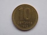 10 CENTAVOS 1992 ARGENTINA, America Centrala si de Sud