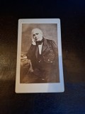 Fotografie tip CDV Portret Eugene Scribe - Alb/Negru