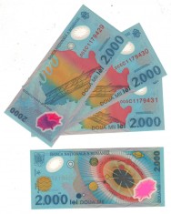 SV * Romania BNR 2000 LEI 1999 / 2000 * ECLIPSA TOTALA DE SOARE * POLIMER * UNC foto