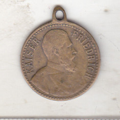 bnk mnd Medalie mica - martisor - Kaiser Wilhelm Kaiser Friedrich