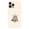 Husa compatibila cu Apple iPhone 14, Viceversa, model Lets do music Pusheen , Silicon, TPU, Transparent, Carcasa