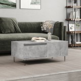 vidaXL Măsuță de cafea, gri beton, 90x50x36,5 cm, lemn compozit