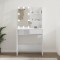 Gossi masa de toaleta cu led, alb extralucios, 74,5x40x141 cm