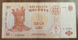 B11 - Bancnota foarte veche - Moldova - 10 leI - 2009