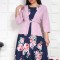 Compleu Elegant Spring Roz Pudra - 60Marimea