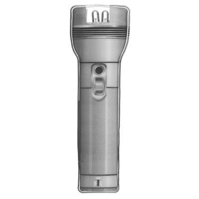 Lanternă LED Slim, Magnet Integrat, PVC, Lungime 12 cm, Gri foto