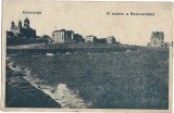 CP1027N Constanța, O vedere a Bulevardului, carte poștală circulată Constanța &ndash; Craiova, ștampilă cenzură, Primul Război Mondial