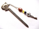 semn de carte dragon cu agate 42003