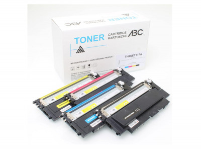 Set 4 cartuse de toner compatibile ABC pentru HP 117A W2070A - W2073A pentru HP Color Laser 150 150a 150nw MFP 178 178nw 178nwg 179 179fnw 179fwg - NO foto