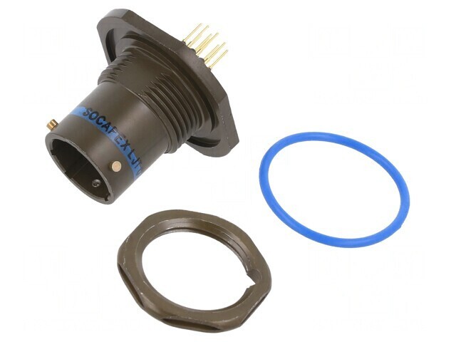 Conector militar aurit THT 11 soclu tată