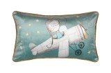 Perna Decorativa Ferdinand 30x50cm, Culoare Turcoaz, 100% Poliester