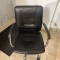Scaun de birou, rotativ, ergonomic, piele ecologica, negru