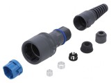 Conector fibră optică duplex monomod tip baionetă