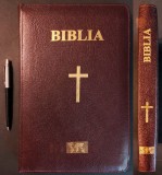 ✝ BIBLIA Cornilescu cu Trimiteri 29x19cm FORMAT MARE Text / Scris cu caractere mari NOUL si VECHIUL TESTAMENT Editie lux Biblie fermoar Stare ca noua