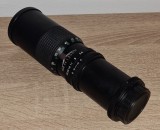 Obiectiv foto vintage Optomax 300 mm F/5.6 Japan manual focus