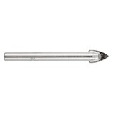 Burghiu pentru sticla 10 mm Graphite, tija cilindrica 7 mm, 80 mm