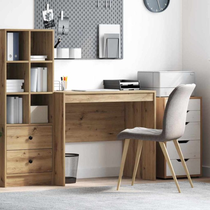 vidaXL Masă de scris Stejar Lemn prelucrat 90 x 50 x 76 cm Birou