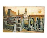 Luxor (Egipt) 1911 - Ilustrata expediata in Germania, litho