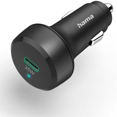 Incarcator auto Hama Power Delivery/Qualcomm, USB-C, Negru foto