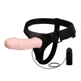 Strap-on Ultra Passionate Harness Multispeed, TPR, Natural, 17 cm, Baile