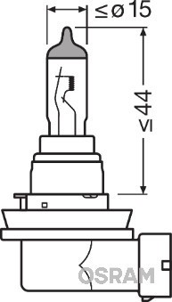 BEC 12V H8 35 W ORIGINAL OSRAM 10254 foto